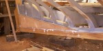 the starboard garboard in place